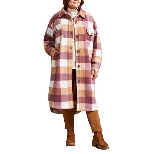 Women's Tribal Plus Size Long Knit Jacket - Primary Image