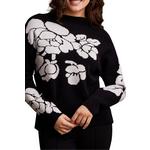 Women's Tribal Knit Jacquard Pullover Sweater - Thumbnail 2 of 3