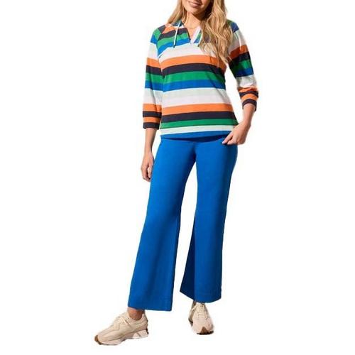 Women's Tribal Printed Drawstring Raglan Hoodie - Primary Image