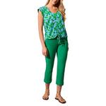 Women's Tribal Printed Sheering V-Neck Shirt - Thumbnail 3 of 3