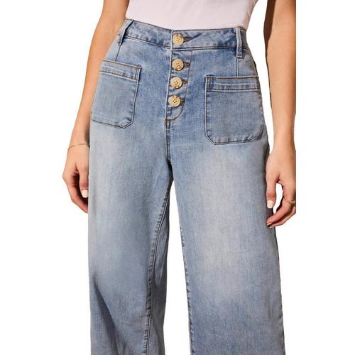 Women's Tribal Audrey Comfort Crop Wide Leg Jeans - Primary Image