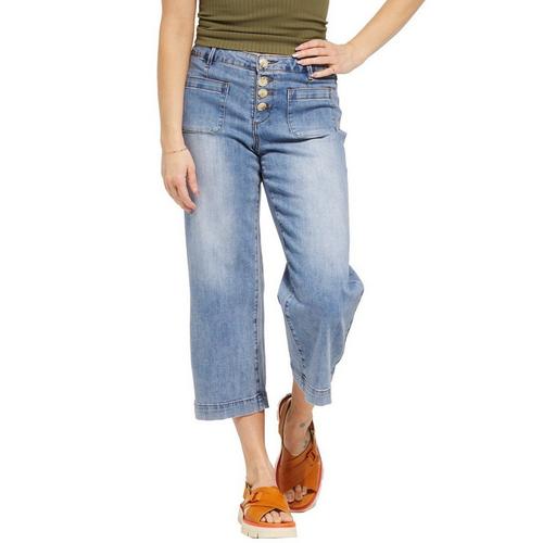 Women's Tribal Audrey Comfort Crop Wide Leg Jeans - Primary Image