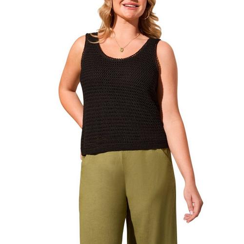 Women's Tribal Crochet Tank Top - Primary Image