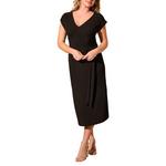 Women's Tribal Textured Front Tie Midi Dress - Thumbnail 2 of 4