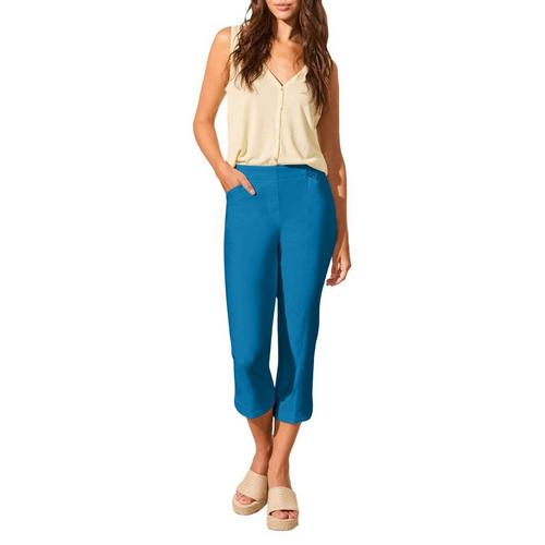 Women's Tribal Flatten It Pull-On Slit Hem Capri Pants - Primary Image