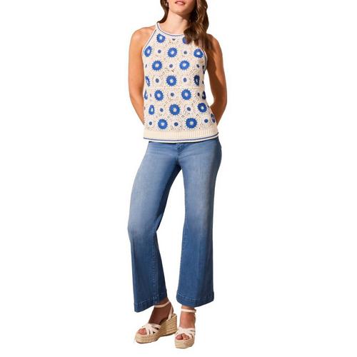 Women's Tribal Crochet Pattern Tank Top - Primary Image