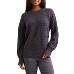 Women's Tribal Textured Long Pullover Sweater - Thumbnail 1 of 3