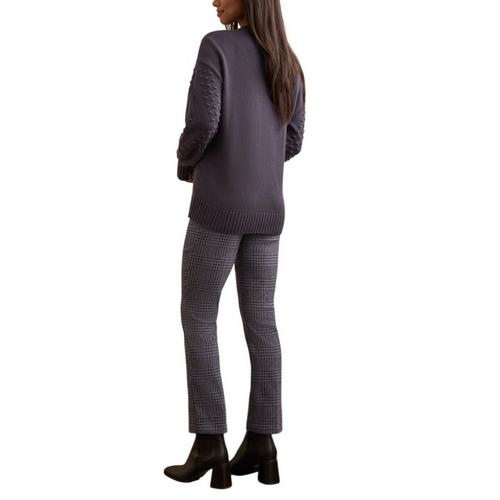 Women's Tribal Textured Long Pullover Sweater - Primary Image