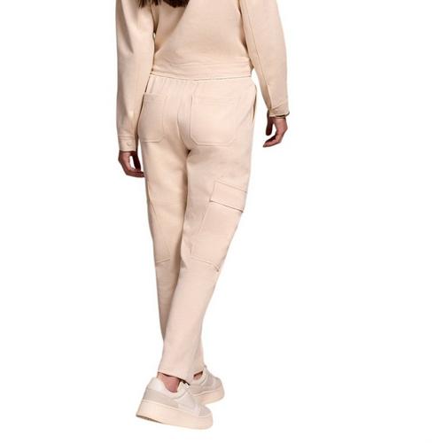 Women's Tribal Faux Suede Cargo Elastic Waist Pants - Primary Image