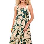 Women's Tribal Bra Friendly Square Neck Maxi Babydoll Dress - Thumbnail 3 of 4