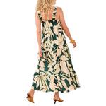 Women's Tribal Bra Friendly Square Neck Maxi Babydoll Dress - Thumbnail 4 of 4