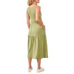 Women's Tribal Mixed Media Midi Dress - Thumbnail 4 of 4