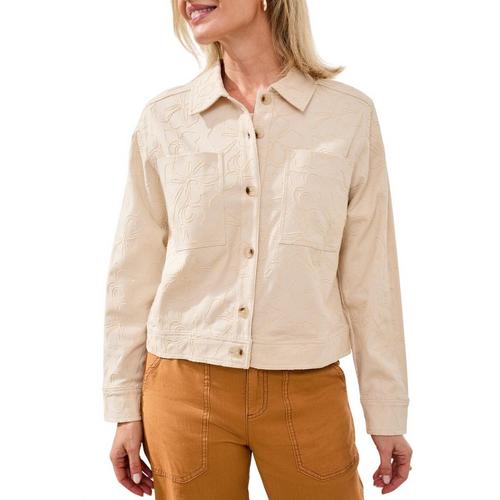 Women's Tribal Embroidered Floral Jacket - Primary Image