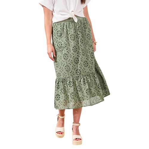 Women's Tribal Pull On Skirt - Primary Image