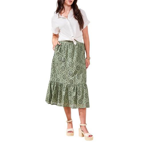 Women's Tribal Pull On Skirt - Primary Image