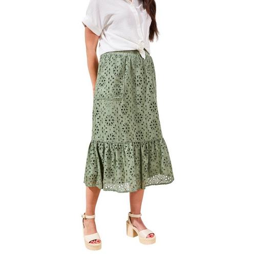 Women's Tribal Pull On Skirt - Primary Image