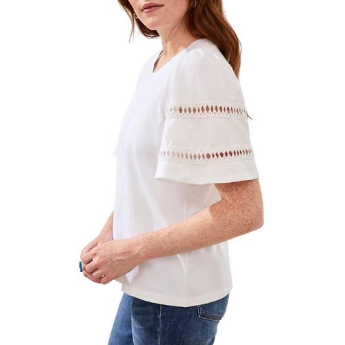 Women's Tribal Flutter Sleeve Shirt - Primary Image
