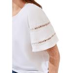 Women's Tribal Flutter Sleeve Shirt - Thumbnail 4 of 4
