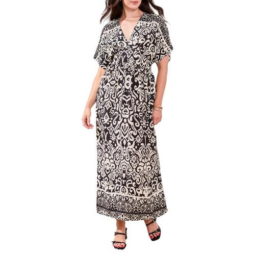 Women's Tribal Border Print Maxi Dress - Primary Image