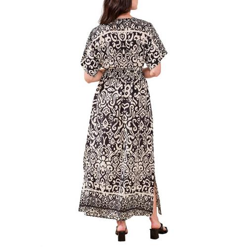 Women's Tribal Border Print Maxi Dress - Primary Image