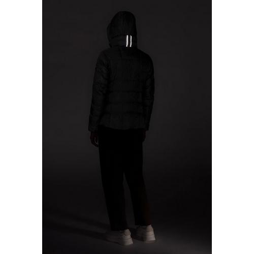 Women's Canada Goose Abbott Hoodie Black Label Hooded Puffer Jacket - Primary Image