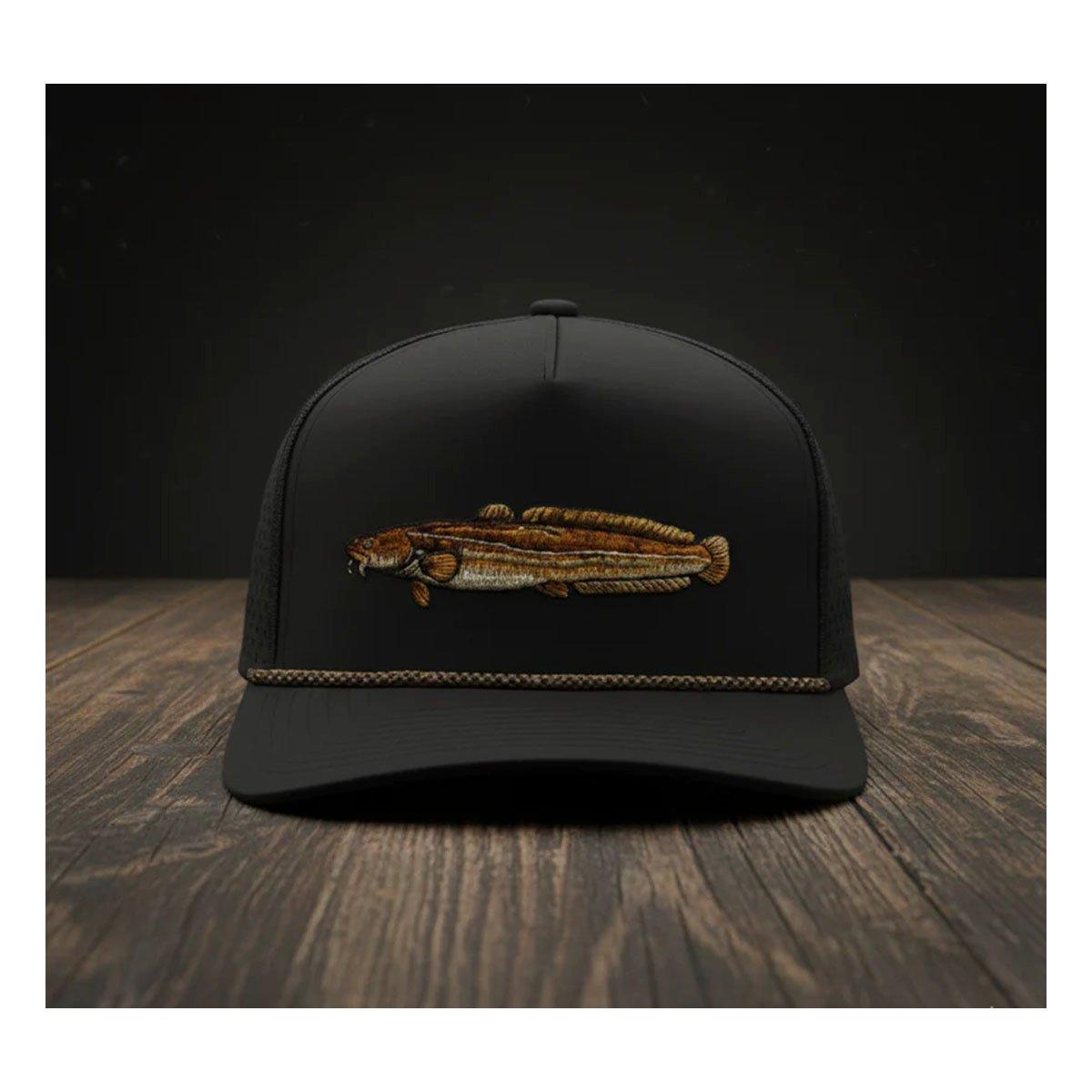 STOCK Fishing Gear Night Stocker Burbot Rope Adjustable Hat - STOCK Fishing Gear