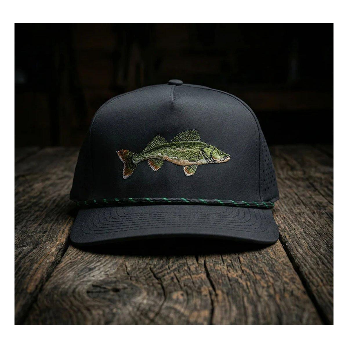 STOCK Fishing Gear Night Stocker Walleye Rope Adjustable Hat - STOCK Fishing Gear