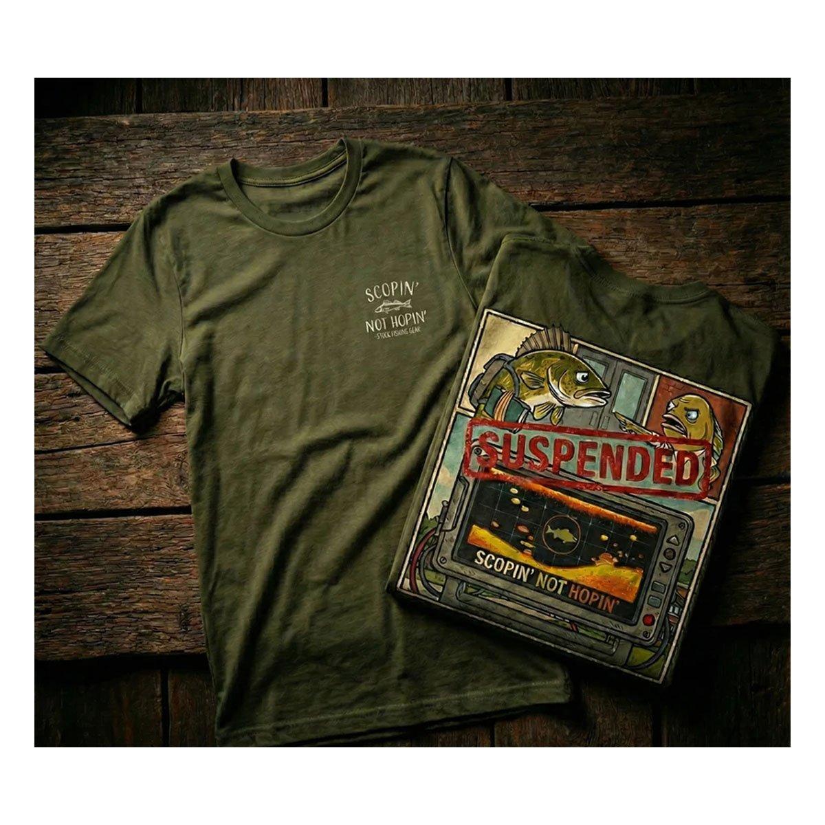 Men's STOCK Fishing Gear Suspended Walleye T-Shirt - STOCK Fishing Gear