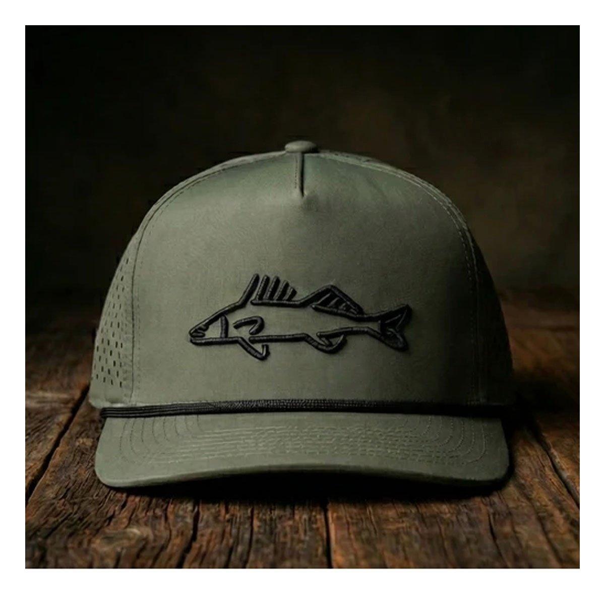 STOCK Fishing Gear Rope Walleye Adjustable Hat - STOCK Fishing Gear