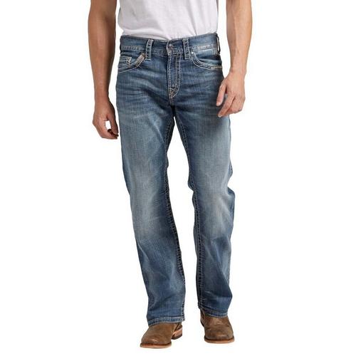Men's Silver Jeans Co. Zac No Relaxed Fit Straight Jeans - Primary Image