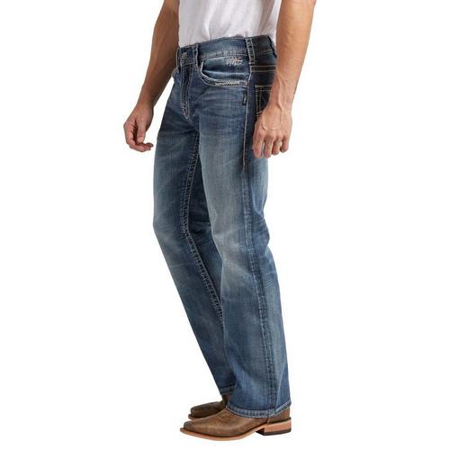 Men's Silver Jeans Co. Zac No Relaxed Fit Straight Jeans - Primary Image