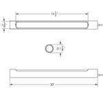 TACO Marine T-Top White/Red LED Tube Light with Aluminum Housing - Thumbnail 2 of 2
