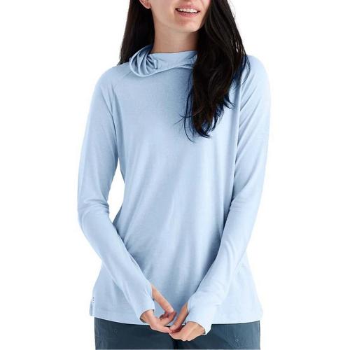 Women's Free Fly Bamboo Lightweight II Long Sleeve Hooded T-Shirt - Primary Image