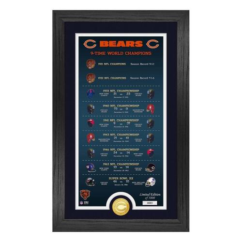 Chicago Bears "Legacy" Bronze Coin Photo Mint - Primary Image