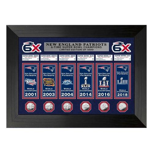 New England Patriots Champions Deluxe Banner Collection Photo Mint - Primary Image