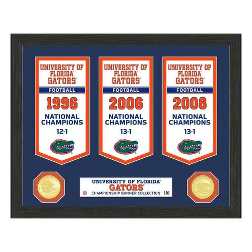 University of Florida Gators National Champions Banner Collection Photo Mint - Primary Image