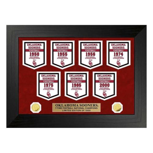 University of Oklahoma Sooners National Champions Deluxe Banner Collection - Primary Image