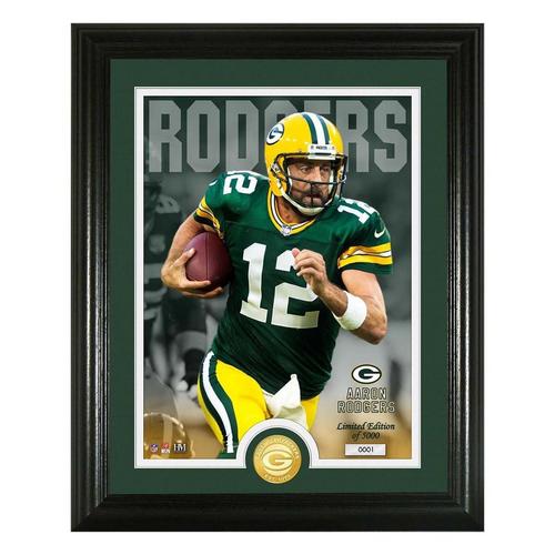 Highland Mint Green Bay Packers Aaron Rodgers #12 Framed Coin & Photo - Primary Image