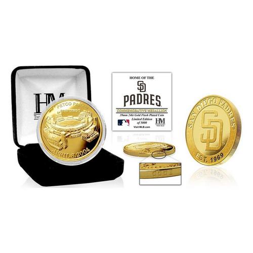 Highland Mint San Diego Padres "Stadium" Gold Mint Coin - Primary Image