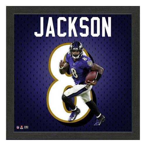 Lamar Jackson Baltimore Ravens Jersey IMPACT Frame - Primary Image
