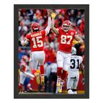 Highland Mint Kansas City Chiefs Patrick Mahomes #15 and Travis Kelce Sport Frame - Thumbnail 1 of 2