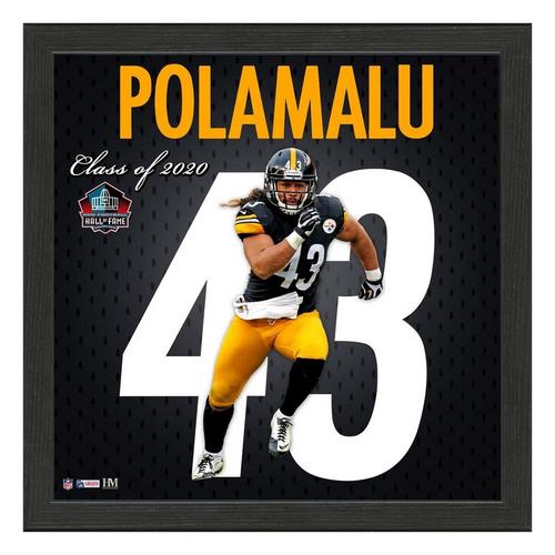 Highland Mint Troy Polamalu Pittsburgh Steelers Jersey IMPACT Frame - Primary Image