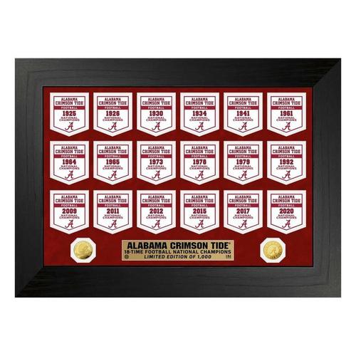Alabama Crimson Tide Gold Coin Deluxe Banner Collection - Primary Image