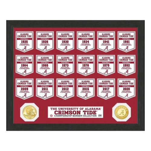 University of Alabama Crimson Tide National Champions Banner Collection Photo Mint - Primary Image