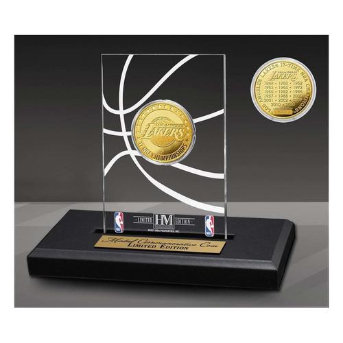 Los Angeles Lakers 17-Time Gold Coin Acrylic Desk Top - Primary Image