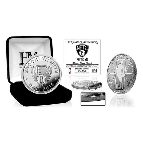 Brooklyn Nets Silver Mint Coin - Primary Image