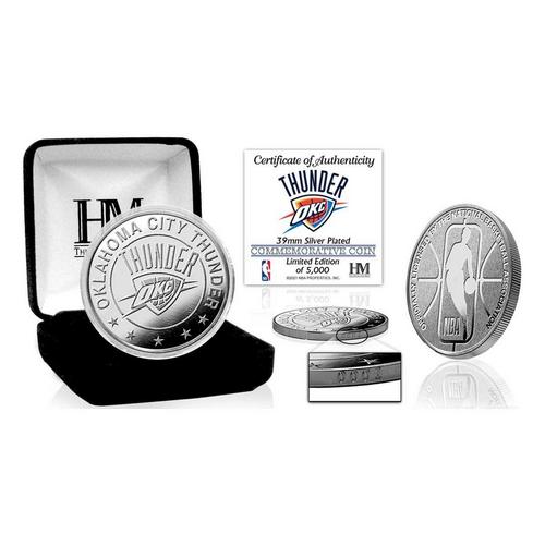 Oklahoma City Thunder Silver Mint Coin - Primary Image
