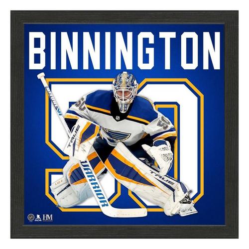 Jordan Binnington St. Louis Blues IMPACT Jersey Frame - Primary Image