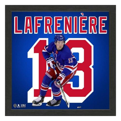 Alexis Lafrenière New York Rangers IMPACT Jersey Frame - Primary Image