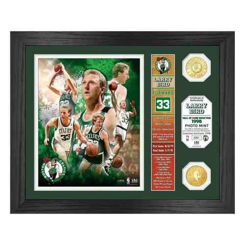 Larry Bird  “Hall of Fame” Banner Bronze Coin Photo Mint - Primary Image